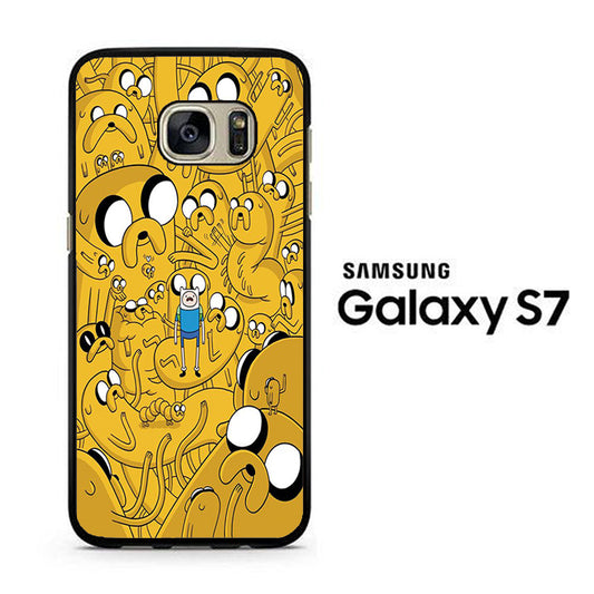 Adventure Time Finn Confused Samsung Galaxy S7 Case