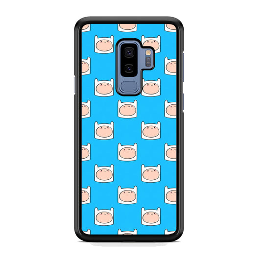 Adventure Time Finn Head Doodle Blue Samsung Galaxy S9 Plus Case
