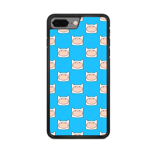 Adventure Time Finn Head Doodle Blue iPhone 7 Plus Case