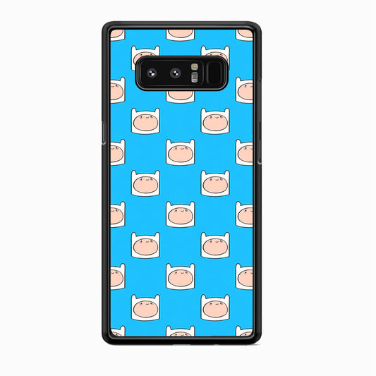 Adventure Time Finn Head Doodle Blue Samsung Galaxy Note 8 Case