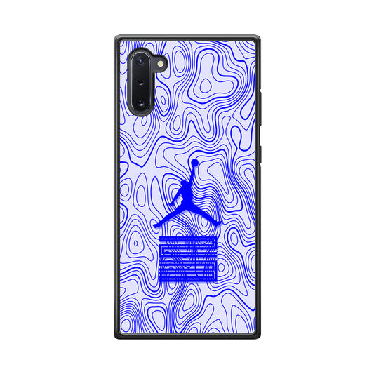 Air Jordan Bluish Topographical Samsung Galaxy Note 10 Case