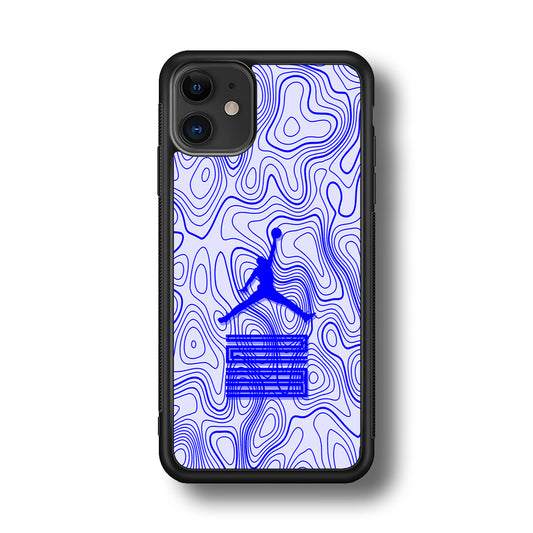 Air Jordan Bluish Topographical iPhone 11 Case