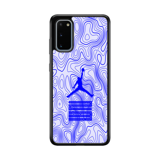 Air Jordan Bluish Topographical Samsung Galaxy S20 Case