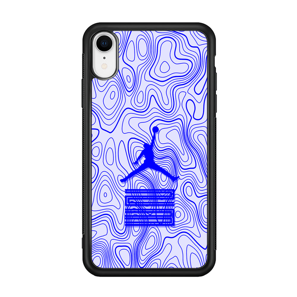 Air Jordan Bluish Topographical iPhone XR Case