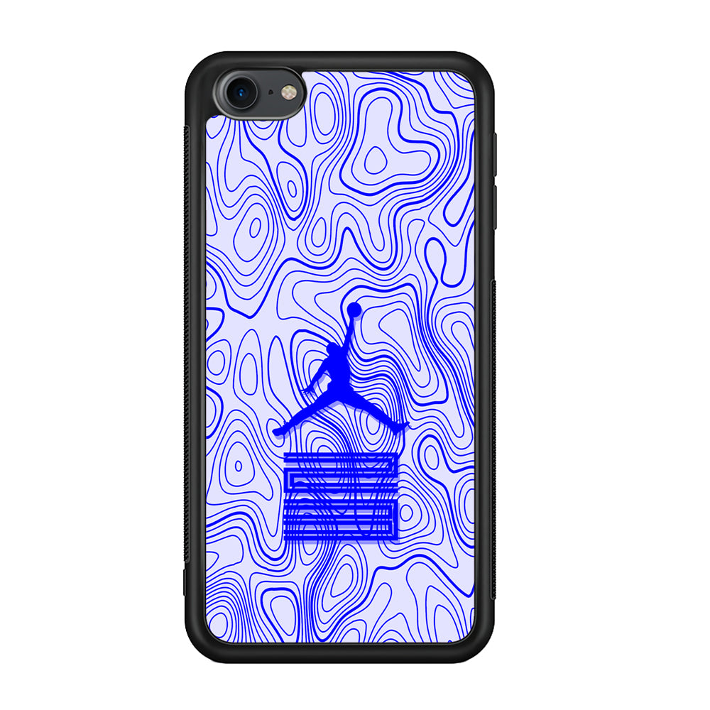 Air Jordan Bluish Topographical iPod Touch 6 Case - Ezzystore