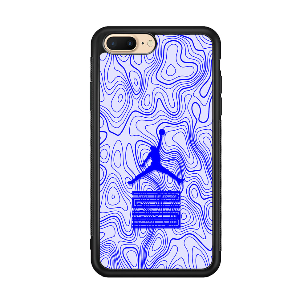 Air Jordan Bluish Topographical iPhone 8 Plus Case