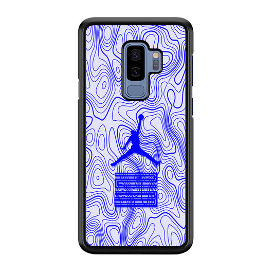 Air Jordan Bluish Topographical Samsung Galaxy S9 Plus Case