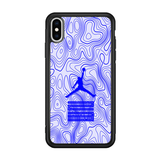 Air Jordan Bluish Topographical iPhone XS Case