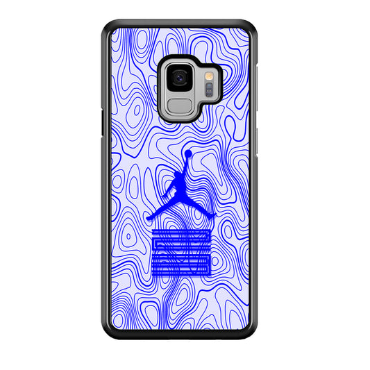 Air Jordan Bluish Topographical Samsung Galaxy S9 Case