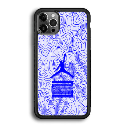 Air Jordan Bluish Topographical iPhone 12 Pro Case