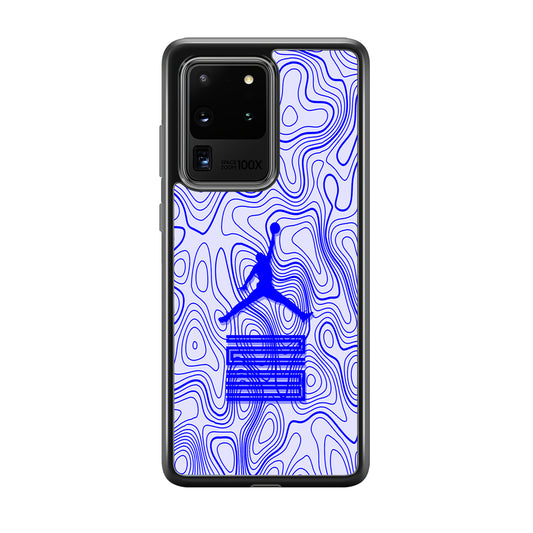 Air Jordan Bluish Topographical Samsung Galaxy S20 Ultra Case