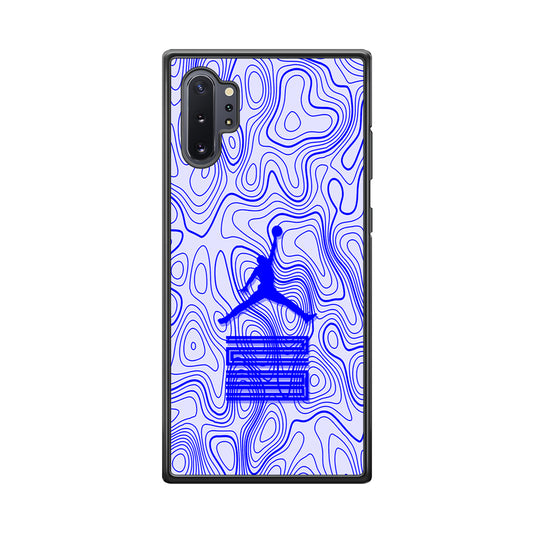 Air Jordan Bluish Topographical Samsung Galaxy Note 10 Plus Case