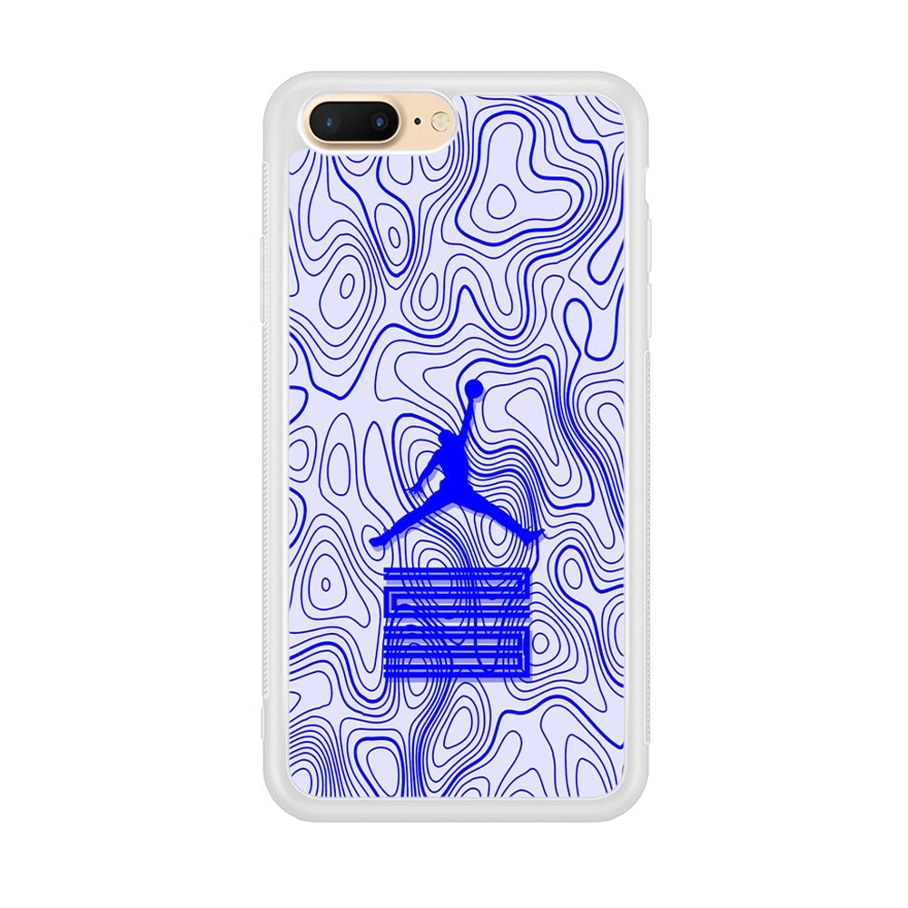 Air Jordan Bluish Topographical iPhone 8 Plus Case