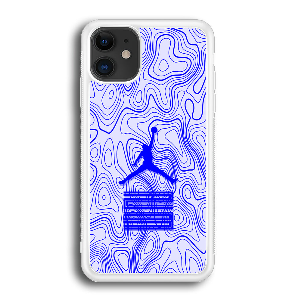 Air Jordan Bluish Topographical iPhone 12 Case