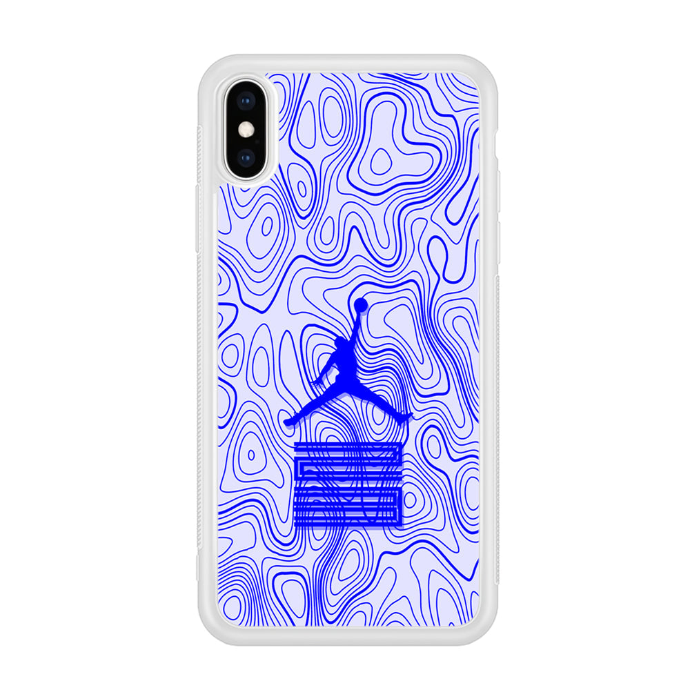 Air Jordan Bluish Topographical iPhone XS Case