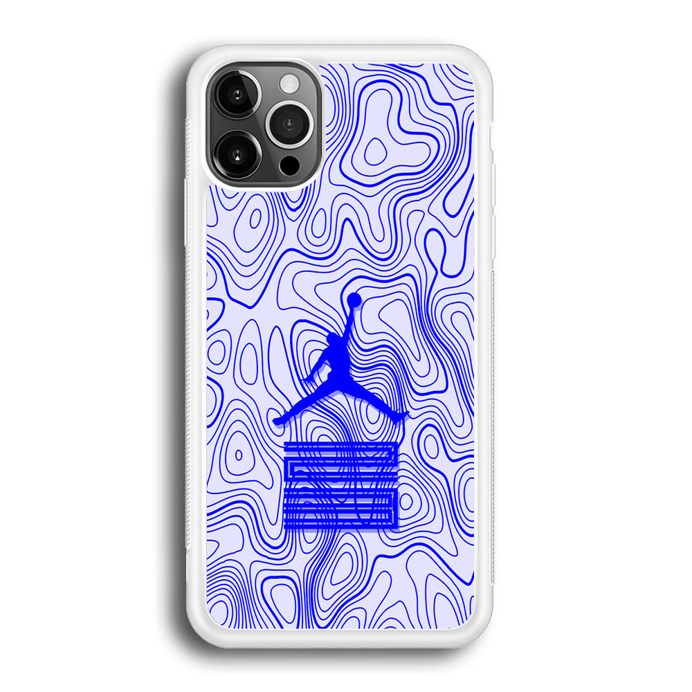 Air Jordan Bluish Topographical iPhone 12 Pro Case