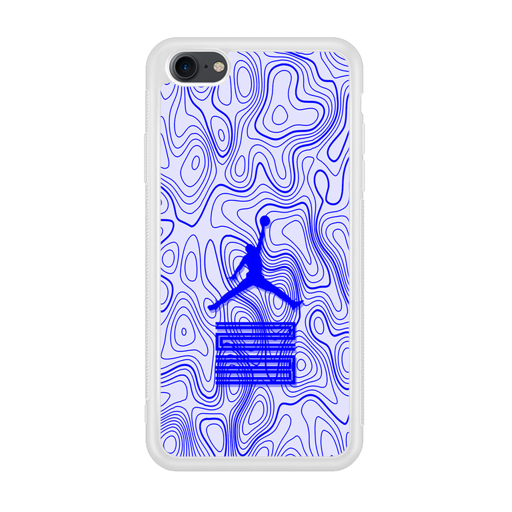 Air Jordan Bluish Topographical iPhone 8 Case