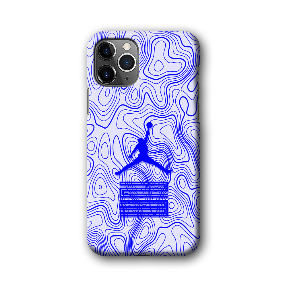 Air Jordan Bluish Topographical iPhone 11 Pro Max Case