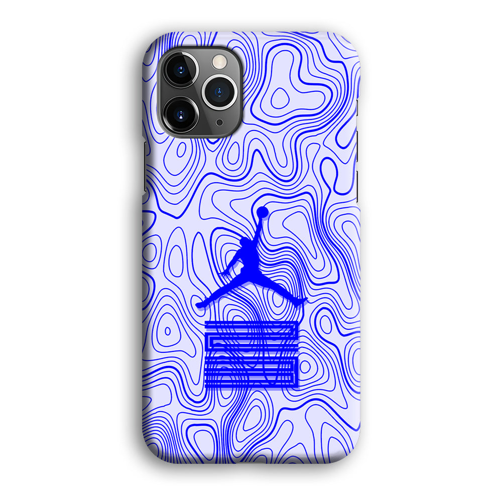 Air Jordan Bluish Topographical iPhone 12 Pro Case