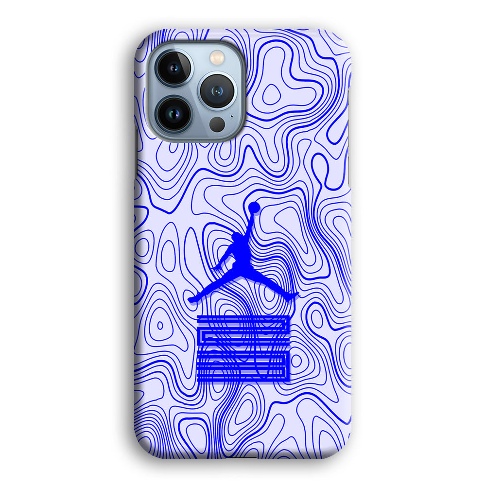 Air Jordan Bluish Topographical iPhone 13 Pro Case