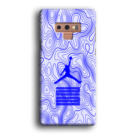 Air Jordan Bluish Topographical Samsung Galaxy Note 9 Case