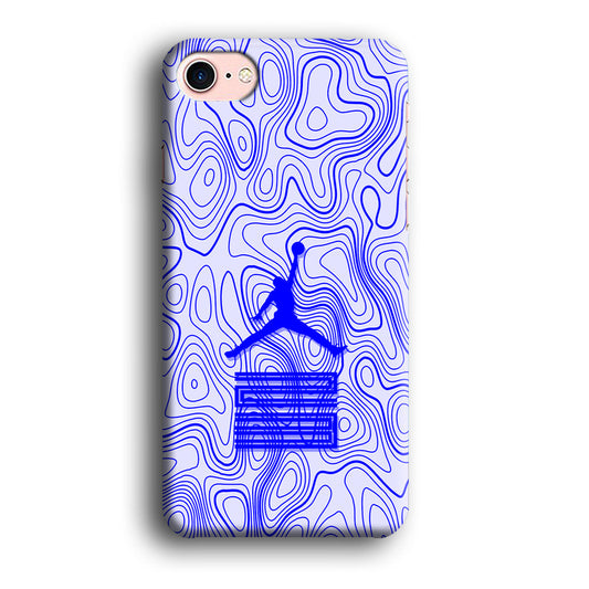 Air Jordan Bluish Topographical iPhone 8 Case