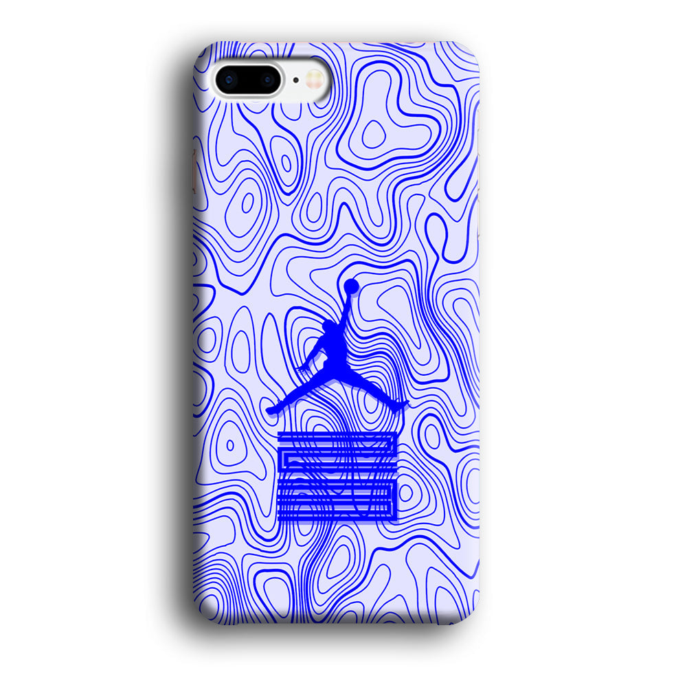 Air Jordan Bluish Topographical iPhone 8 Plus Case