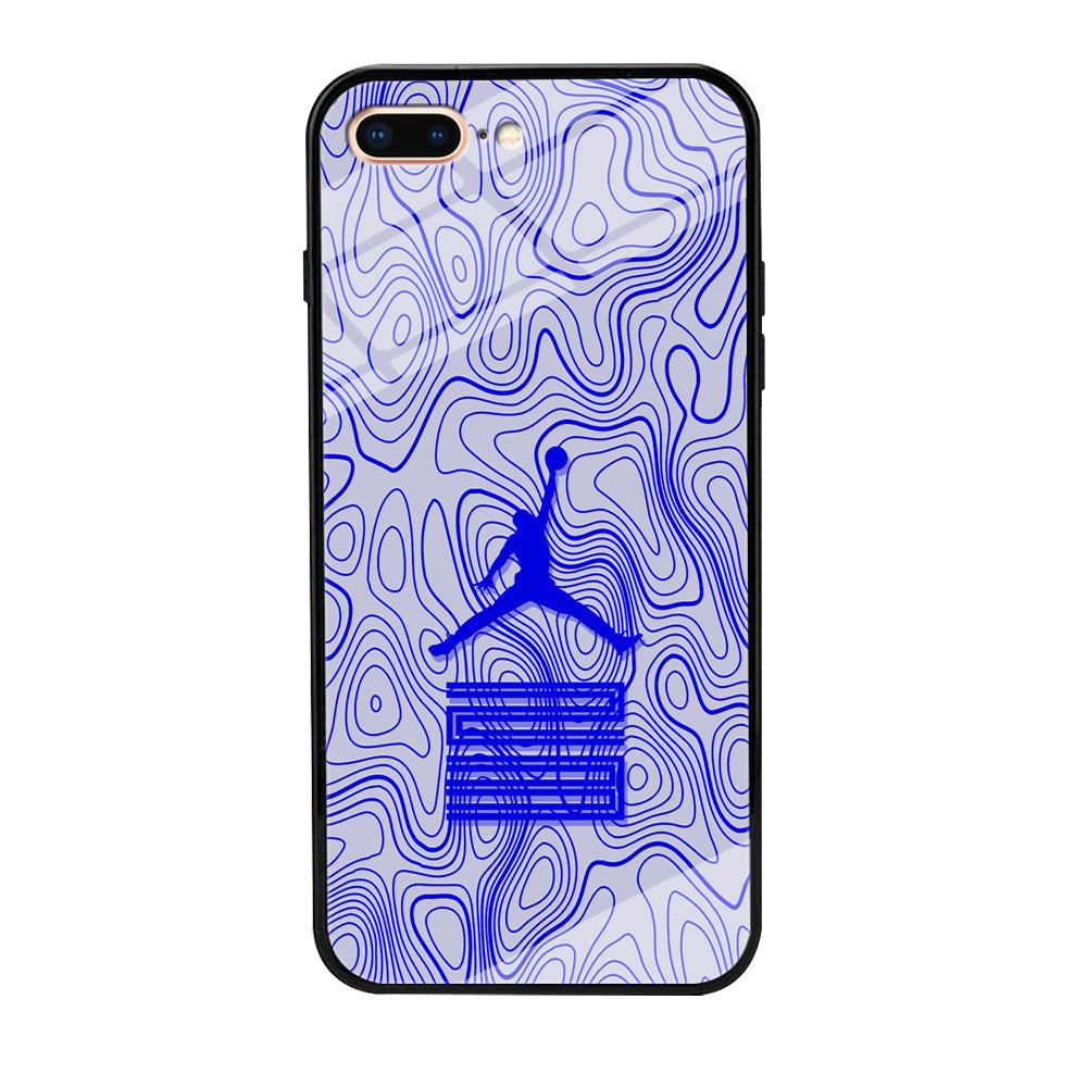 Air Jordan Bluish Topographical iPhone 8 Plus Case