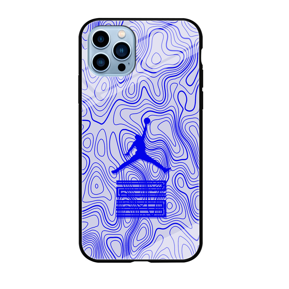 Air Jordan Bluish Topographical iPhone 12 Pro Case