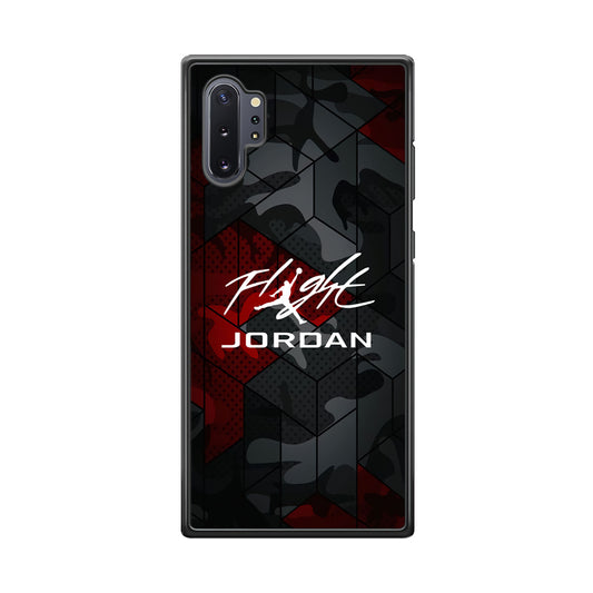 Air Jordan Camo Grey Pattern Samsung Galaxy Note 10 Plus Case