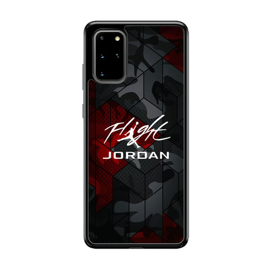 Air Jordan Camo Grey Pattern Samsung Galaxy S20 Plus Case