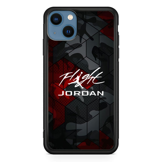 Air Jordan Camo Grey Pattern iPhone 13 Case