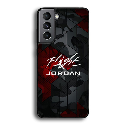Air Jordan Camo Grey Pattern Samsung Galaxy S21 Plus Case