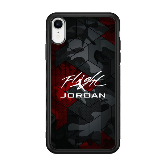 Air Jordan Camo Grey Pattern iPhone XR Case