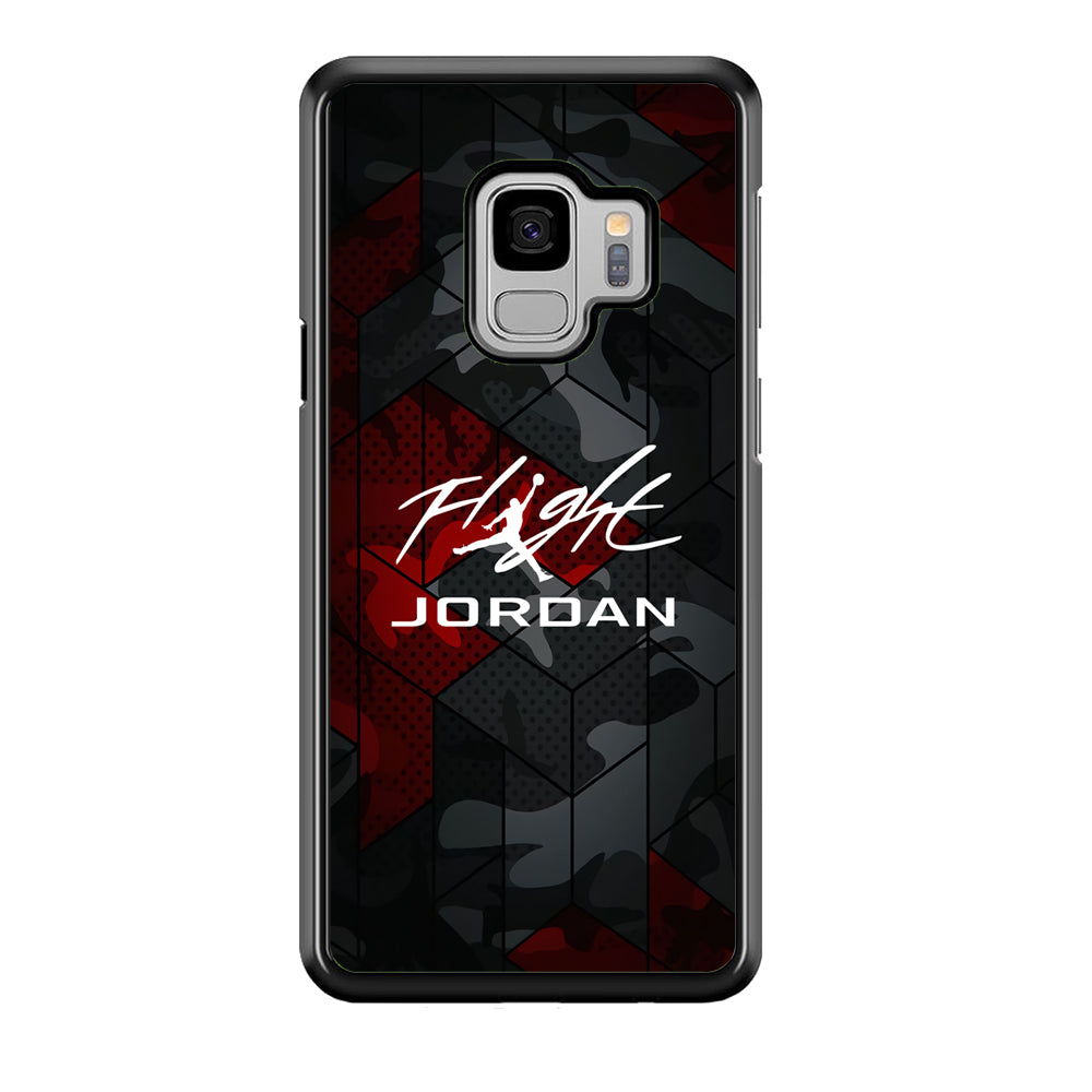 Air Jordan Camo Grey Pattern Samsung Galaxy S9 Case