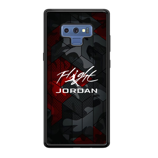 Air Jordan Camo Grey Pattern Samsung Galaxy Note 9 Case