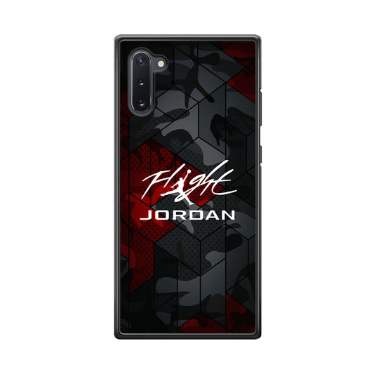 Air Jordan Camo Grey Pattern Samsung Galaxy Note 10 Case