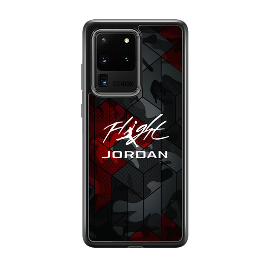 Air Jordan Camo Grey Pattern Samsung Galaxy S20 Ultra Case