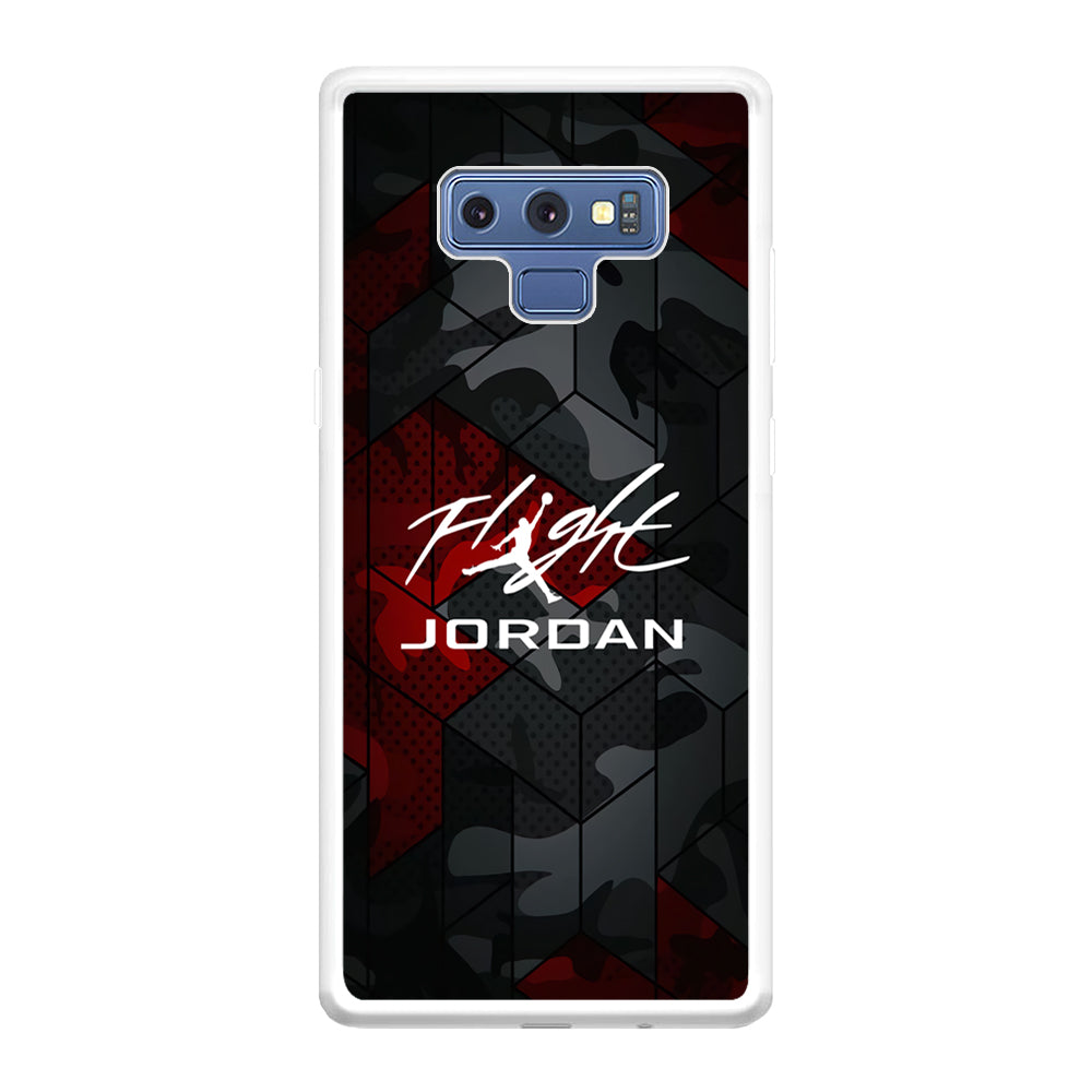 Air Jordan Camo Grey Pattern Samsung Galaxy Note 9 Case