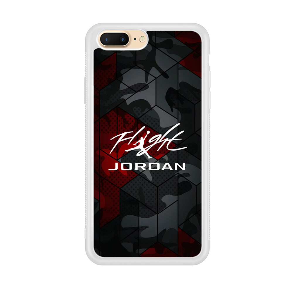 Air Jordan Camo Grey Pattern iPhone 8 Plus Case