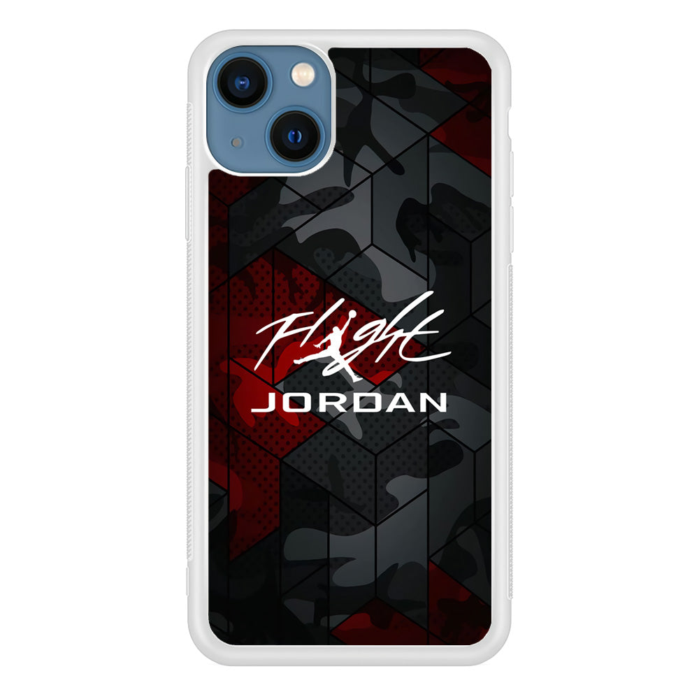 Air Jordan Camo Grey Pattern iPhone 13 Case