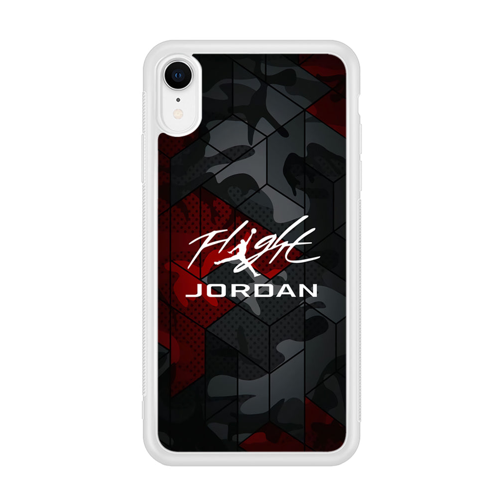 Air Jordan Camo Grey Pattern iPhone XR Case