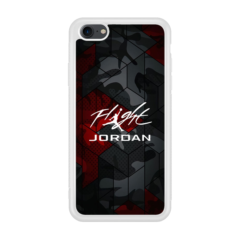 Air Jordan Camo Grey Pattern iPhone 8 Case