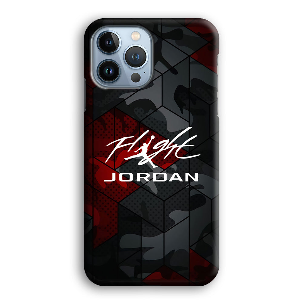 Air Jordan Camo Grey Pattern iPhone 13 Pro Max Case