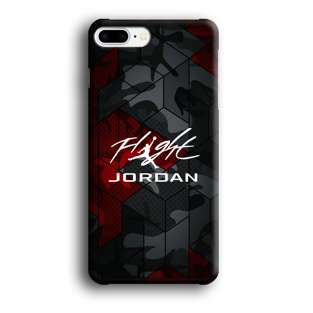 Air Jordan Camo Grey Pattern iPhone 8 Plus Case