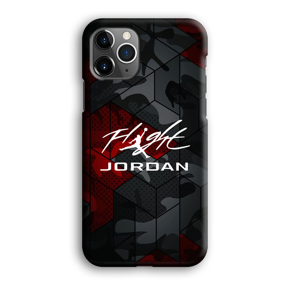 Air Jordan Camo Grey Pattern iPhone 12 Pro Case