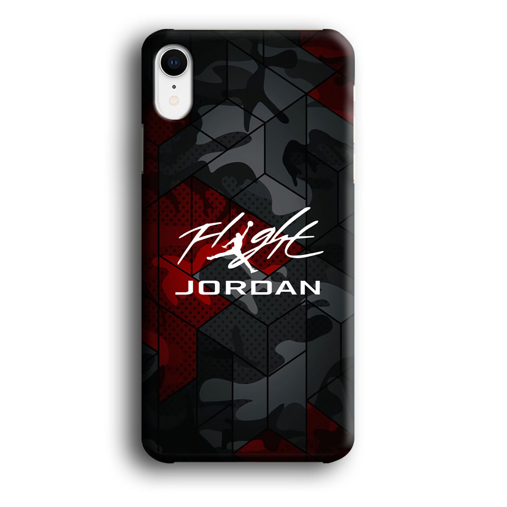 Air Jordan Camo Grey Pattern iPhone XR Case