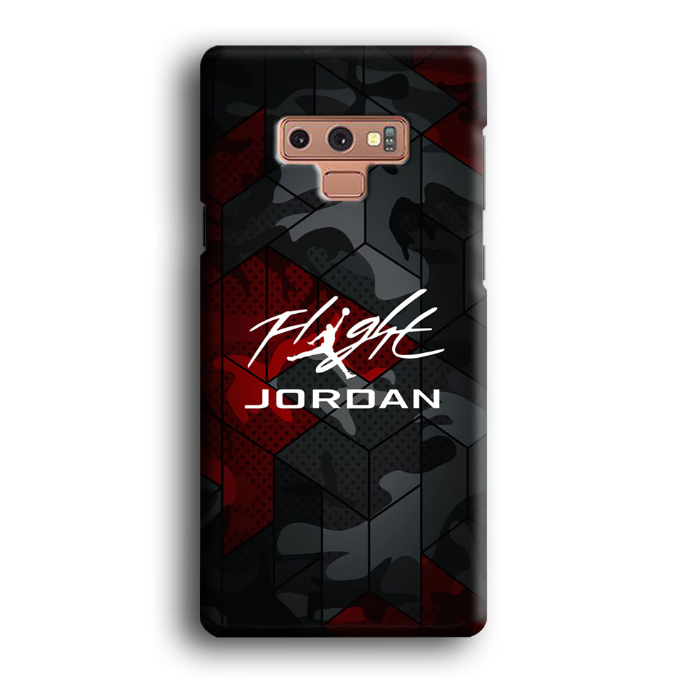 Air Jordan Camo Grey Pattern Samsung Galaxy Note 9 Case