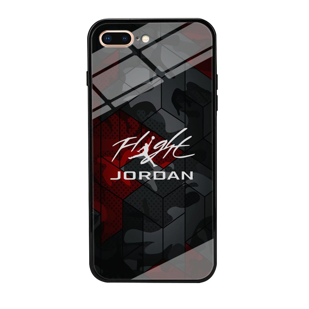 Air Jordan Camo Grey Pattern iPhone 8 Plus Case