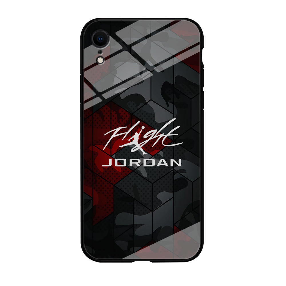 Air Jordan Camo Grey Pattern iPhone XR Case